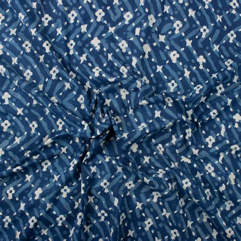 Buy Handmade Wave Printed Cotton Fabric Online | Dmaasa
