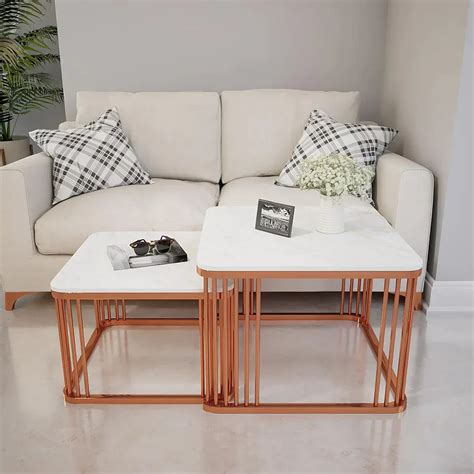 Square Copper Nesting Table Set of 2 – Creator Handicrafts