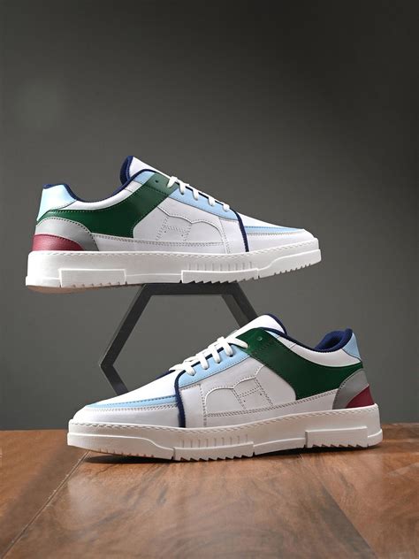 Mast & Harbour Men Colourblocked Lace-Up Sneakers - Price History