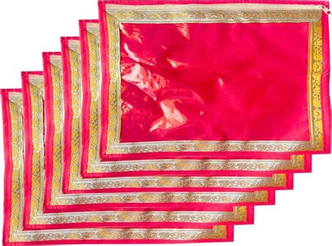 Homkom saree cover Single saree covers for wardrobe/closet/Almirah ...