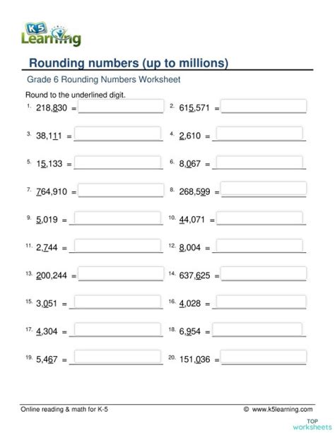Image result for Math Antics Rounding Worksheet