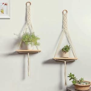 ROXYIMPERIA Macrame Hanging Shelf Pack of 2 Price in India - Buy ...