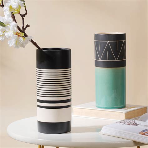 Dual Toned Taper Flower Vase Online - Premium Vase | Nestasia