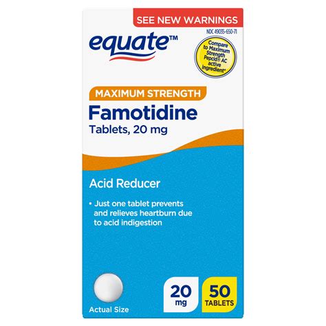 Equate Maximum Strength Famotidine Tablets, 20 mg, Nepal | Ubuy