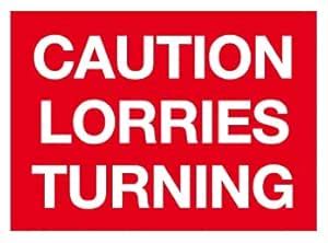 BAS Prime Solutions Reflective PVC waterproof Sticker |Caution Lorries ...
