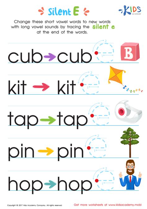 Silent E Words Kindergarten at Cathy Bible blog