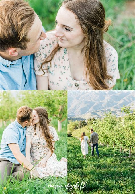 Burgess Orchards Engagement Pictures | Alpine, UT Photographer - Maren ...