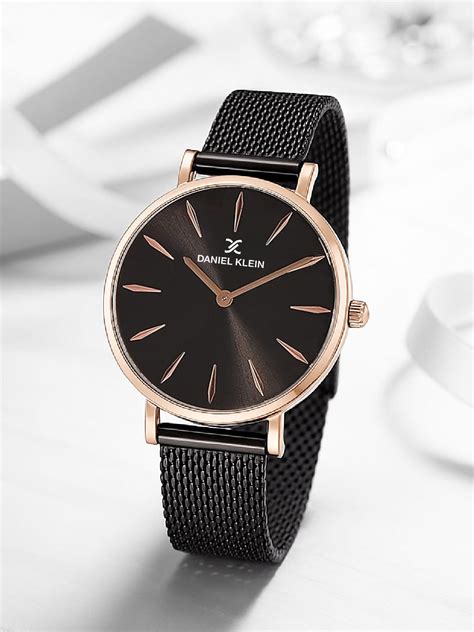 Daniel Klein Premium Women Gun Black Dial Watch