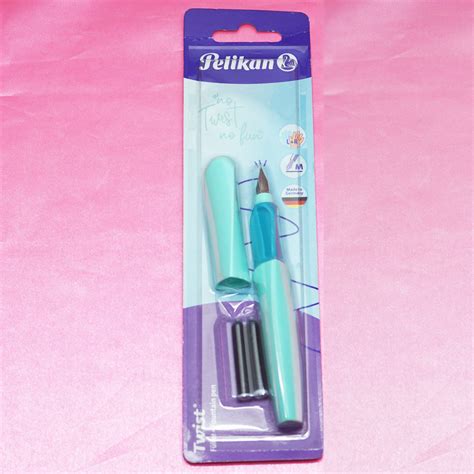 Pelikan Twist Light Green Color Triangular Body With Blue Color Grip ...