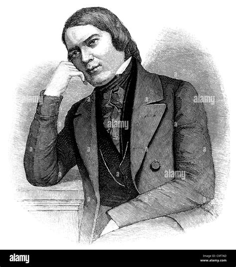 Robert Schumann, 1810 - 1856, a German composer and pianist of the ...