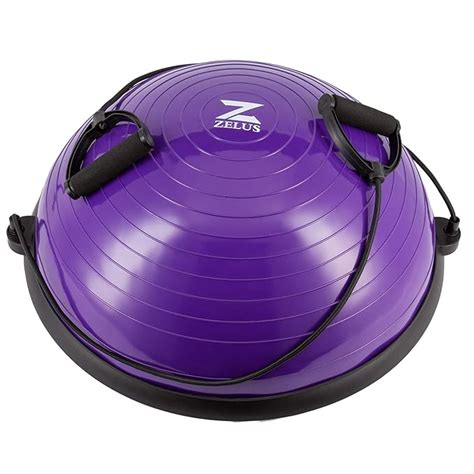 ZELUS 23 Inch Half Exercise Ball Stability Balance Board with ...
