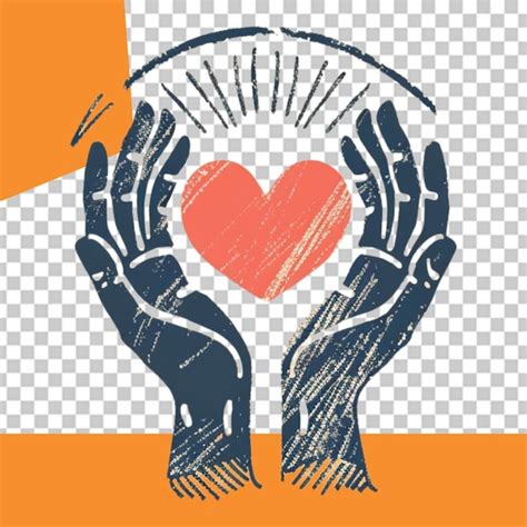 Charity png illustration | Premium PSD