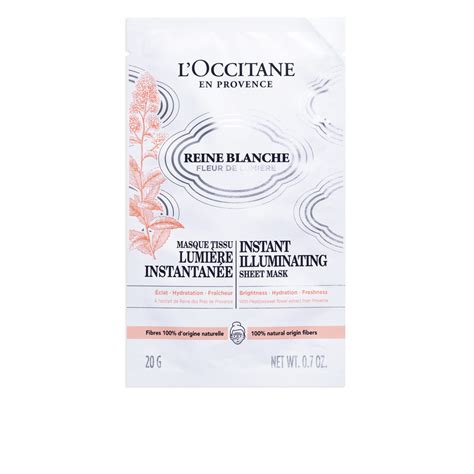 Reine Blanche Instant Illuminating Sheet Mask - 20 g | L'Occitane India