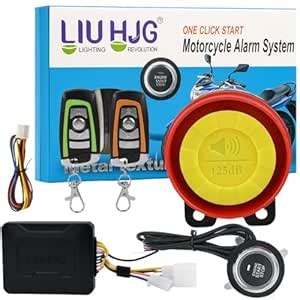 LIU HJG Motorcycle One-Way Alarm Kit | Bike Anti-Theft Device with ...