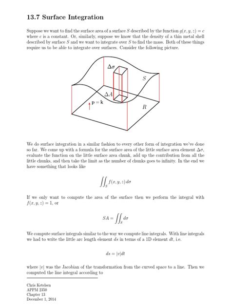 Image result for Texmaker Surface Integral
