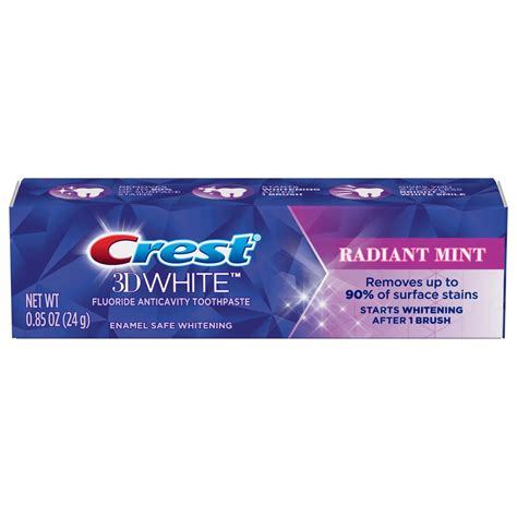 Image result for Crest White Toothpaste Small Tubes