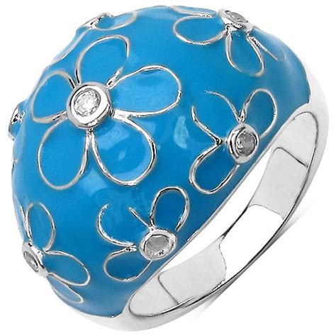 Buy Johareez 8.80gms White Cubic Zirconia Rhodium Plated .925 Sterling ...