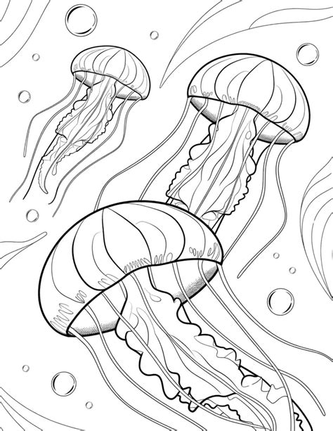 20 Fun and Friendly Jellyfish Coloring Pages – My Coloring Spot