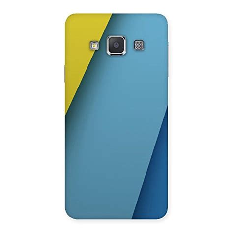 Unicovers Yellow Blue Diagonal tri Shade Back Case Cover for Galaxy A3 ...