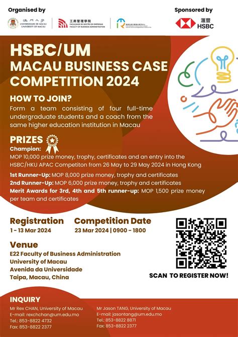 HSBC/UM Macau Business Case Competition 2024 - Faculty of Business Administration | University ...