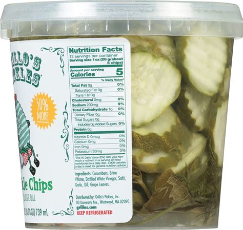 Grillo's Pickles Dill Pickle Chips - 25 Oz 25 oz | Shipt