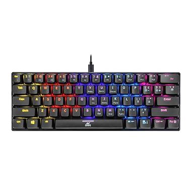 Ant Esports MK1200 Mini Wired Mechanical Gaming Keyboard with RGB ...