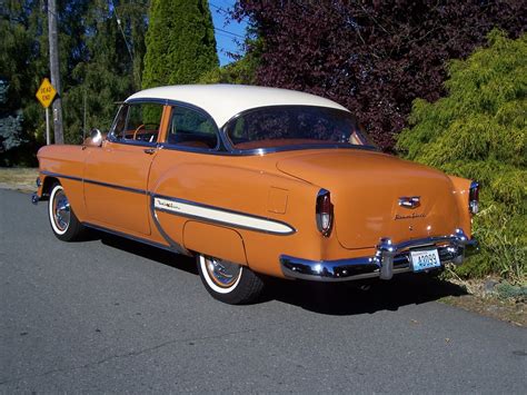 OLD PARKED CARS.: Reader Submission: 1954 Chevrolet Bel Air Two-Door Post.