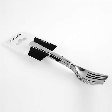 Buy ETERNUM CURVE 06 Pieces Stainless Steel Dessert Fork Set, Mirror ...