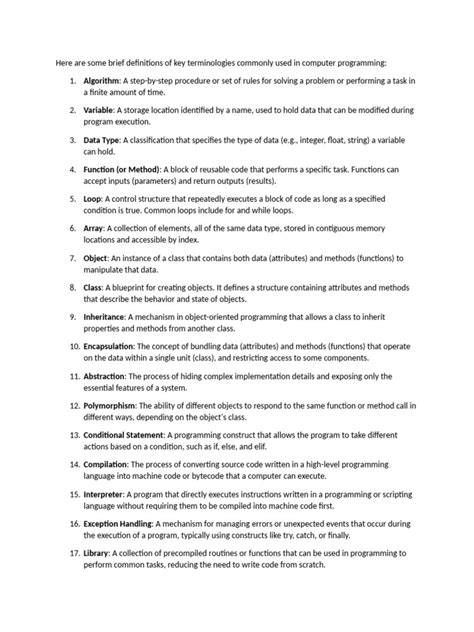 Image result for Computer Programming Terminologies