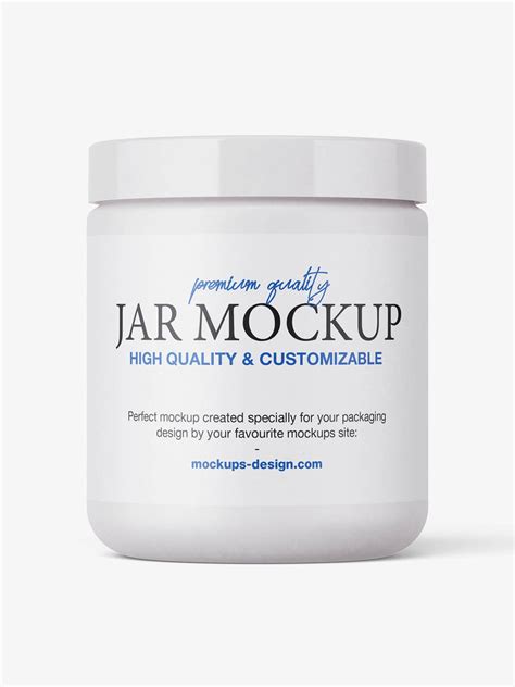 Matt jar mockup - Mockups Design
