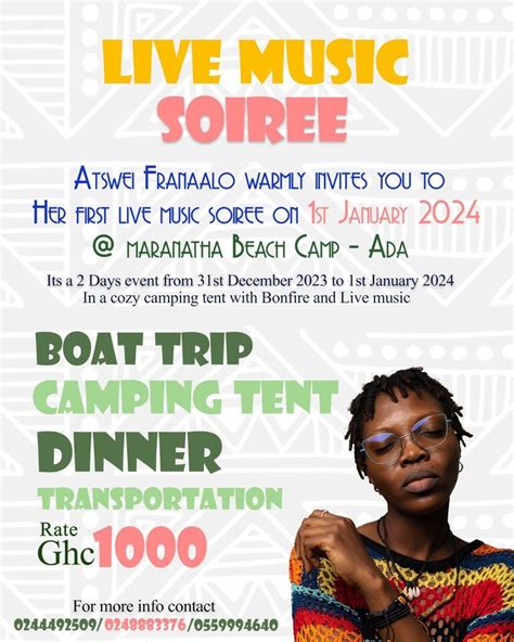 Live Music Soirée , Maranatha Beach Camp Ghana, Tema, 1 January 2024 ...