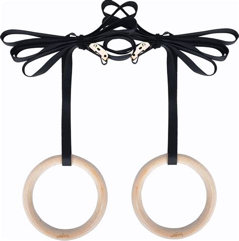 wodswod Olympic gimnasia anillos con numerados hebilla correas para Crossfit Fuerza Gimnasio ...