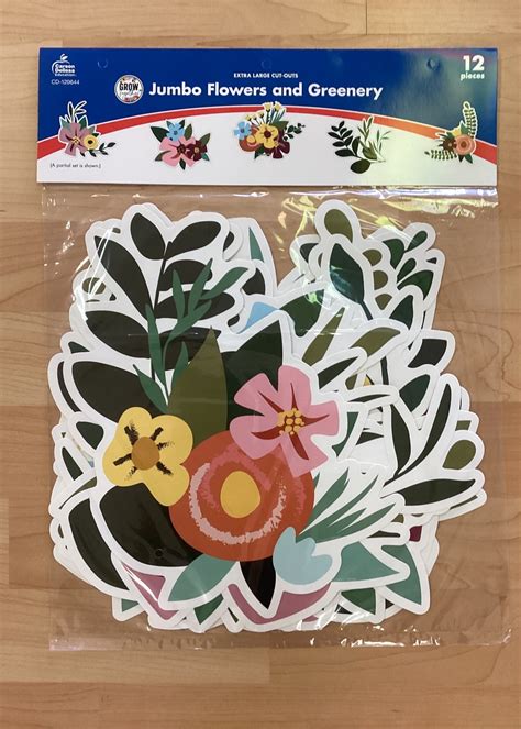 Jumbo Flowers and Greenery -Extra Large Cut-Outs - School Spot