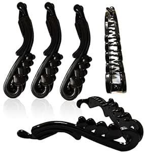 BHARATGAURAV - Hair Accessories Black Plastic Banana Hair Clips ...