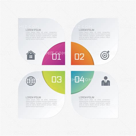 五个步骤的信息图表设计业务工作流_矢量 【OVO图库】