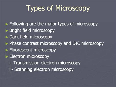 Types of Microscopy 的图像结果