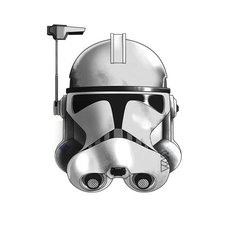 Helmet: Clone Trooper Officer by PureBeskar on DeviantArt