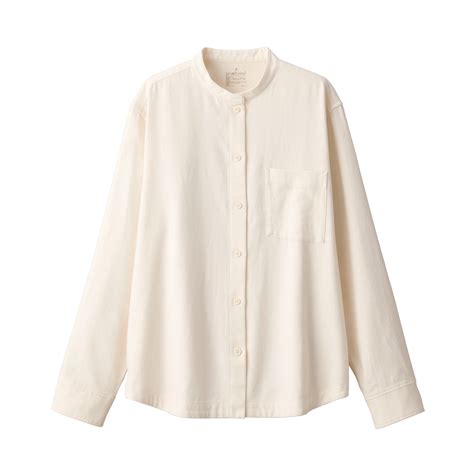 Flannel Stand Collar Long sleeves shirt