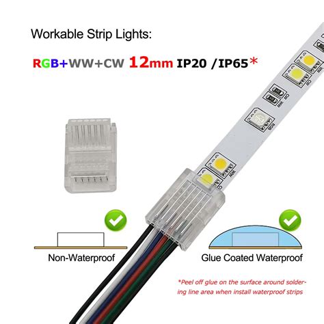 RGB LED Strip Connectors 的图像结果