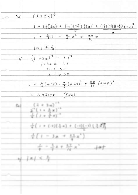 SOLUTION: A level the binomial expansion notes - Studypool
