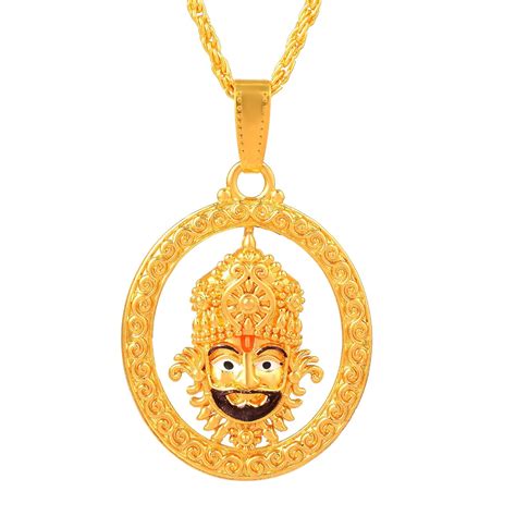 MAHAKAAL JEWELS® Gold Plated Khatushyam/Khatu Shyam Ji/Jai Shri Shyam ...