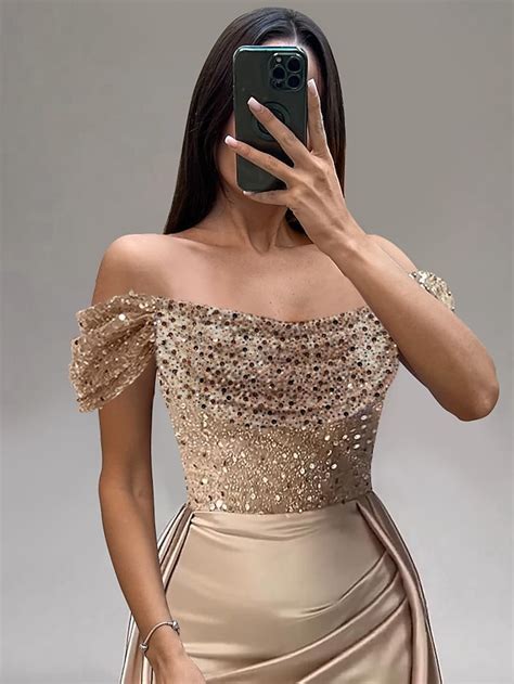 Mermaid / Trumpet Evening Gown Party Dress Wedding Prom Floor Length ...