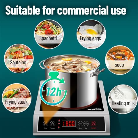 Buy WantJoin Induction Cooktop Commercial Countertop Induction Cooker ...