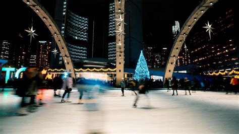 Wallpaper ice rink, people, blur, long exposure hd, picture, image