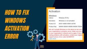 Image result for Windows Server Activation Error