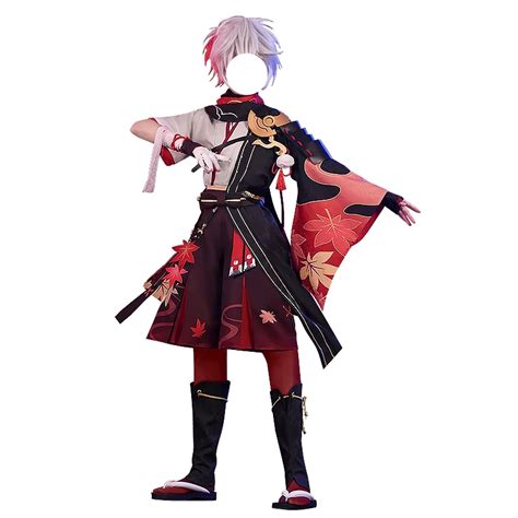 Buy Genshin Impact Cosplay Costume Kaedehara Kazuha Cosplay Suit ...