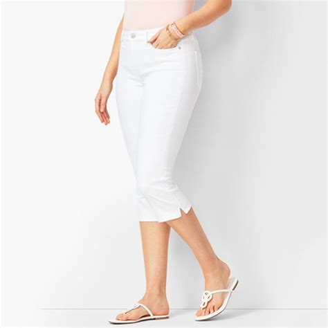 Lroveb Capri Jeans for Women High Waisted Slim Capri Denim Pants with ...