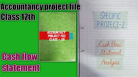 Class 12 Accounts Project On Cash Flow Statement 的图像结果