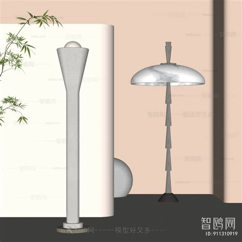 Wabisabi Style Floor Lamp sketchup Model Download - Model ID.911310919 ...