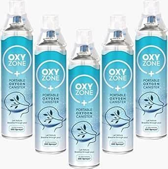 OXYZONE Natural Oxygen 60 Litres in Portable Can | First Aid Essential ...